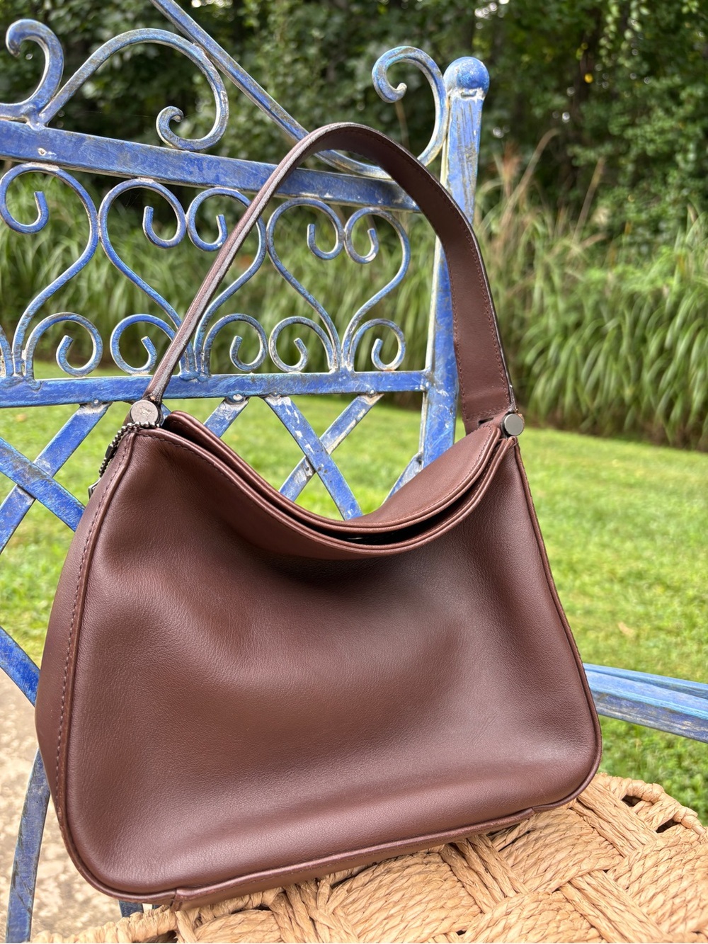 Vintage Coach Whitney Mini Hobo 9181 | Chocolate Brown Leather | Y2K